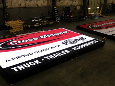 Cross Midwest Truck Trailer Alignments sign