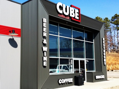 Cube Beer & Wine Sign