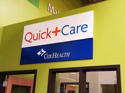 Quick + Care Cox Health Sign