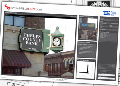 First draft of Phelps County Bank sign on online gallery