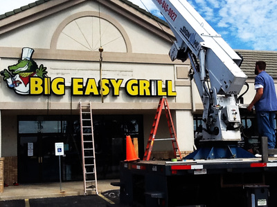 Big Easy Grill Sign
