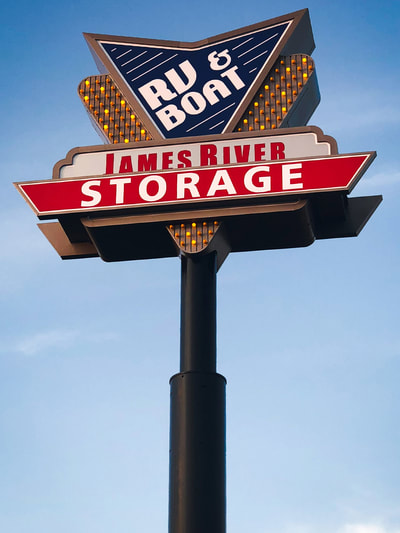 James River RV and Boat Storage Sign